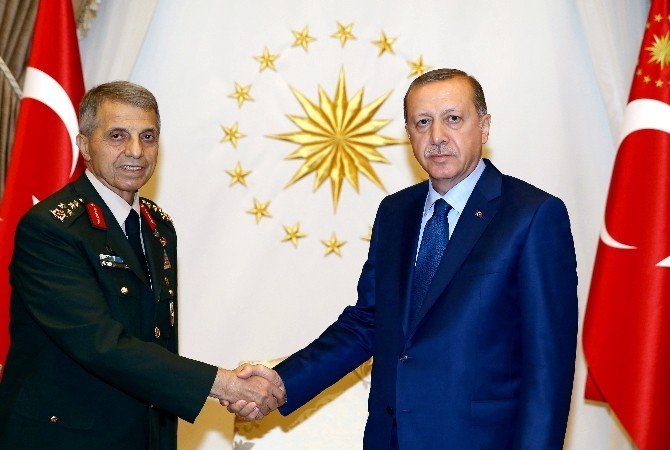 Cumhurbaşkanı Erdoğan, eski Jandarma Genel Komutanı Mendi’yi kabul etti