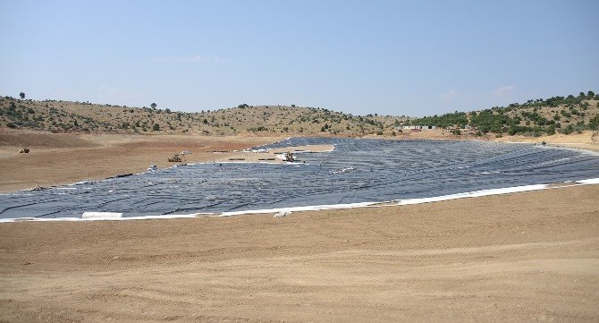 Konya’da ilk kez membran kaplama sulama göleti