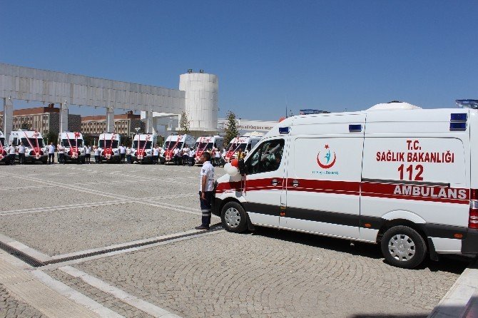Konya’da, 19 Ambulans 112 Acil Sağlık Hizmetleri bünyesine katıldı