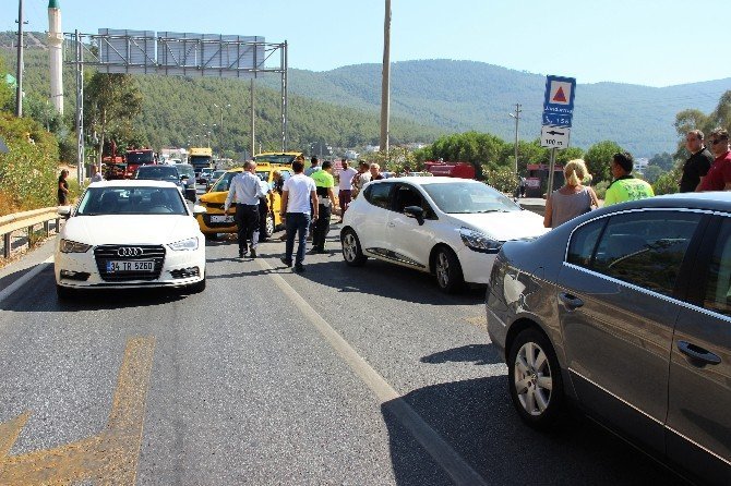 Bodrum’da trafik kazası 2 yaralı