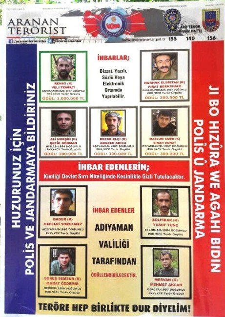 Genişletilmiş terörist listesi yayınlandı