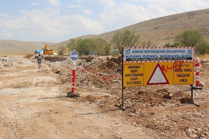 Yunak’ın 6 mahallesine 157 kilometre kanalizasyon şebekesi