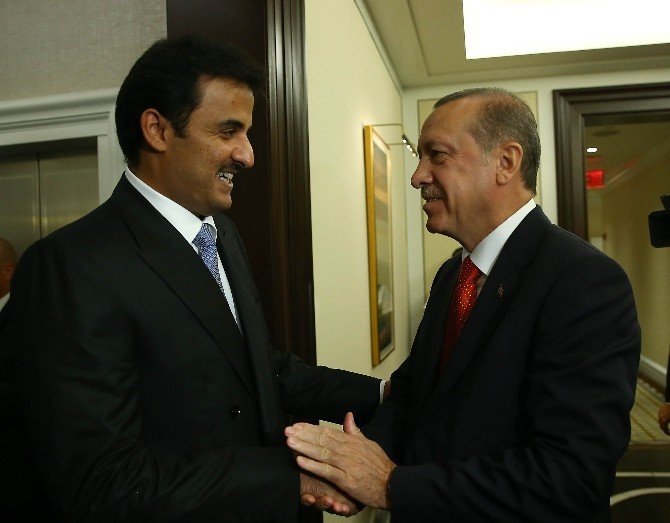 Cumhurbaşkanı Erdoğan Katar Emiri El Sani ile görüştü