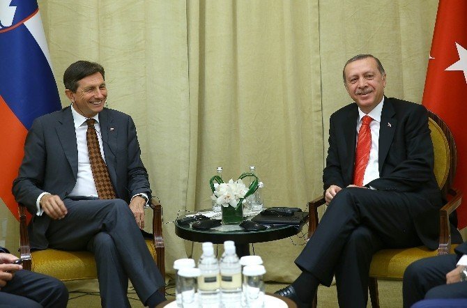 Cumhurbaşkanı Erdoğan, Slovenyalı mevkidaşı Pahor ile görüştü