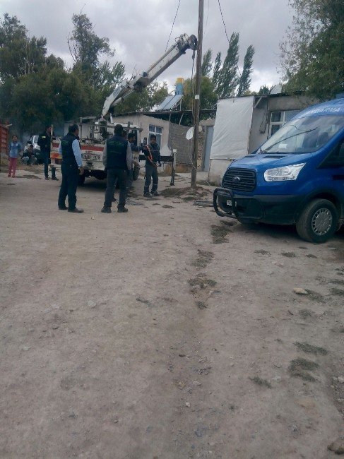Erzurum’da kaçak elektrik operasyonu
