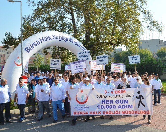 Bursa’da sağlıklı hayat yürüyüşü