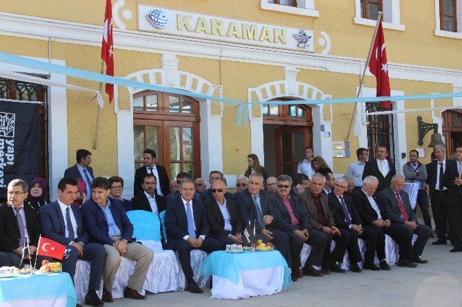 Karaman-Konya hızlı tren hattının elektrifikasyon sisteminin temeli atıldı