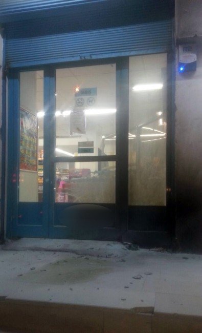 Diyarbakır’da markete molotoflu saldırı
