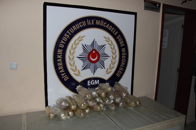 Diyarbakır’da 734 kilogram uyuşturucu ele geçirildi