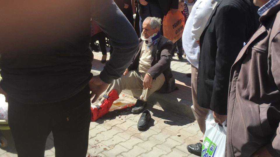 Karaman’da otomobilin çarptığı motosikletli yaşlı adam yaralandı