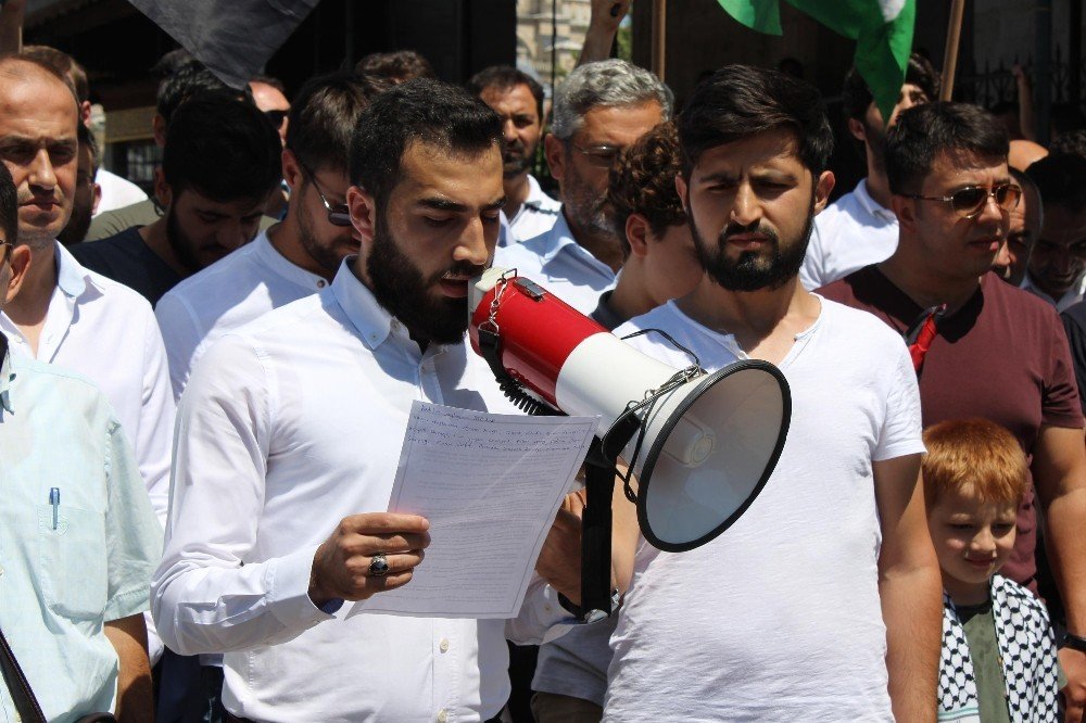 İsrail Edirne’de protesto edildi