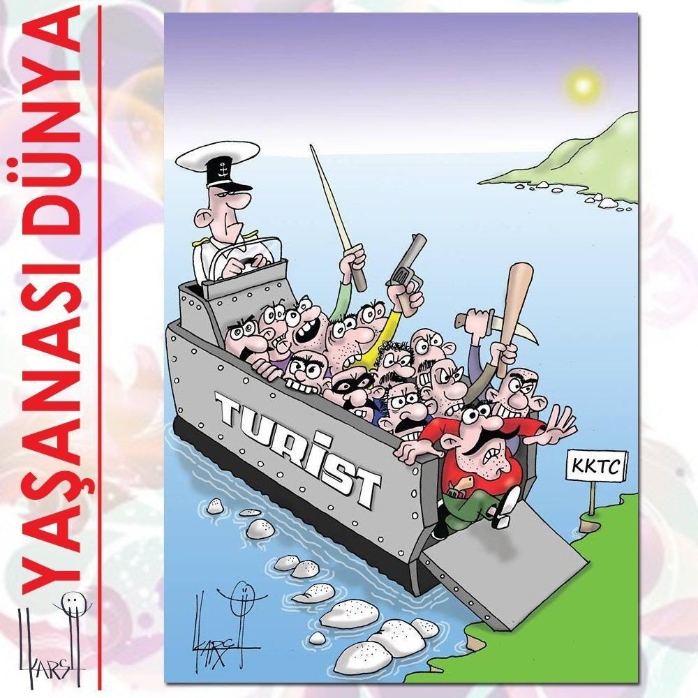 KKTC’de tepki çeken karikatür
