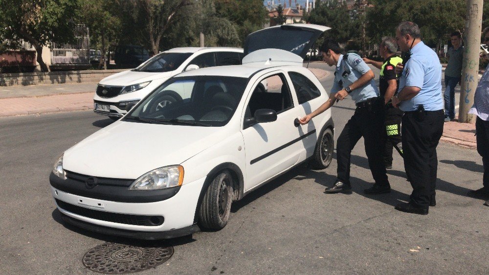 Konya'da ehliyetsiz sürücü ile polis arasında kovalamaca!
