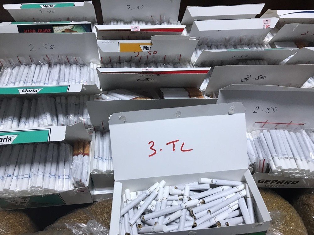 Konya’da 102 kilo kaçak tütün ve 4 bin 500 adet sigara ele geçirildi