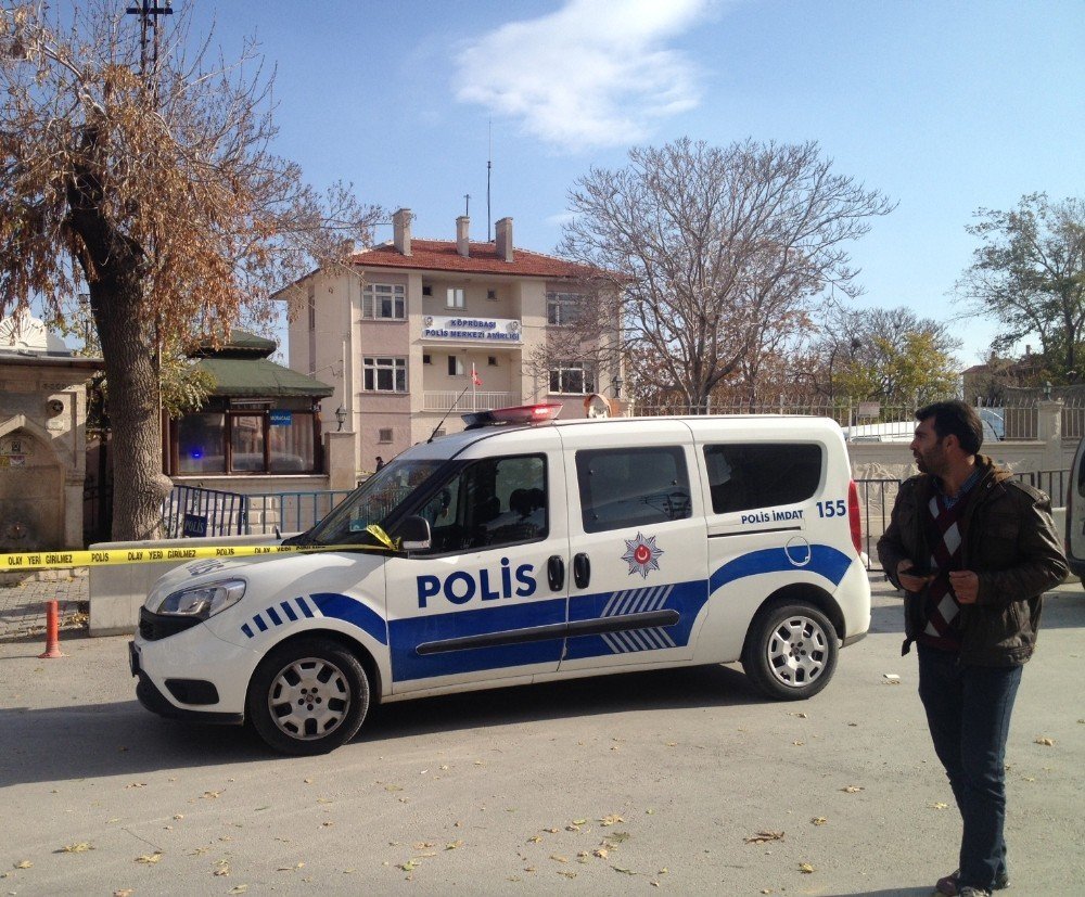 Konya'da karakol bahçesinde silahlı kavga: 2 yaralı!