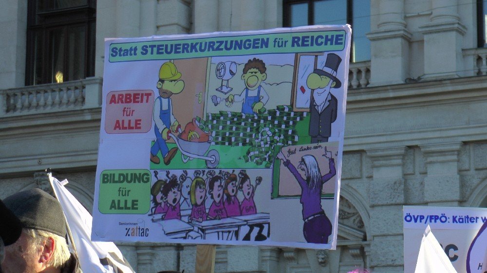 Avusturya’da aşırı sağ koalisyon hükümeti protesto edildi