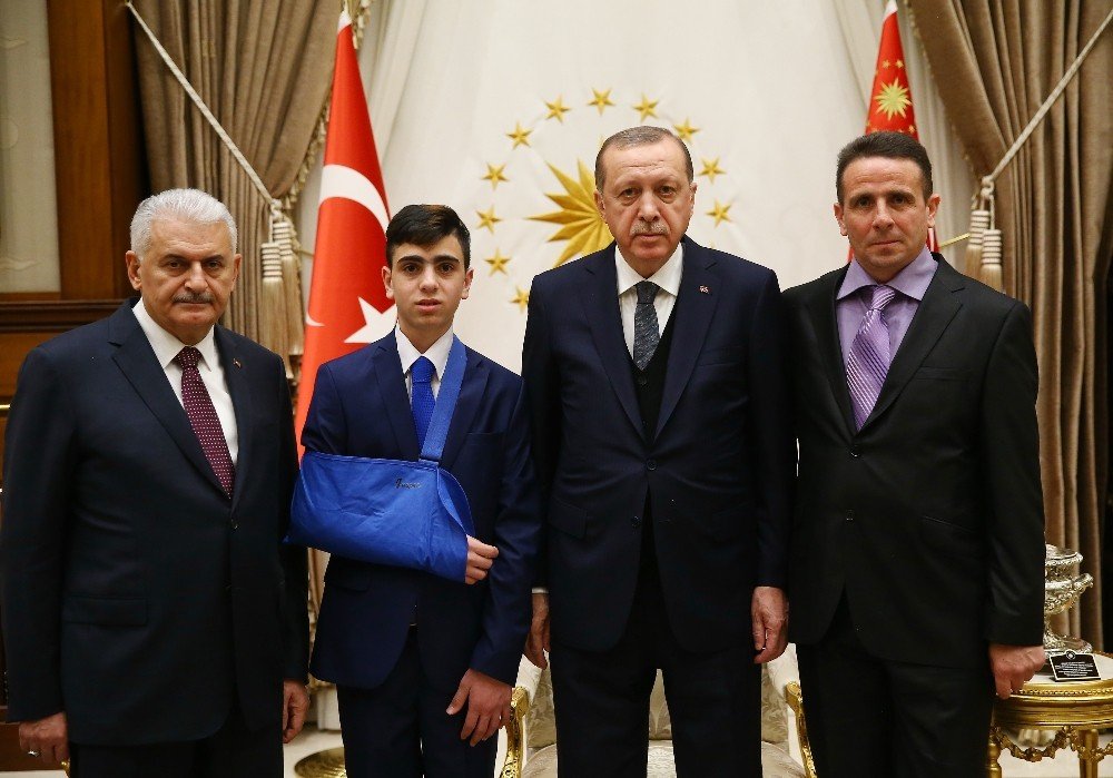 Cumhurbaşkanı Erdoğan, Filistin direnişinin simgesi Cuneydi’yi kabul etti