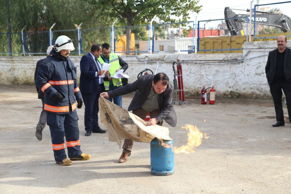 MESKİ personeline yangın söndürme eğitimi