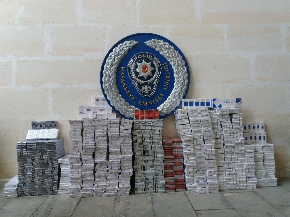 Hasankeyf’te 3 bin 780 paket kaçak sigara ele geçirildi