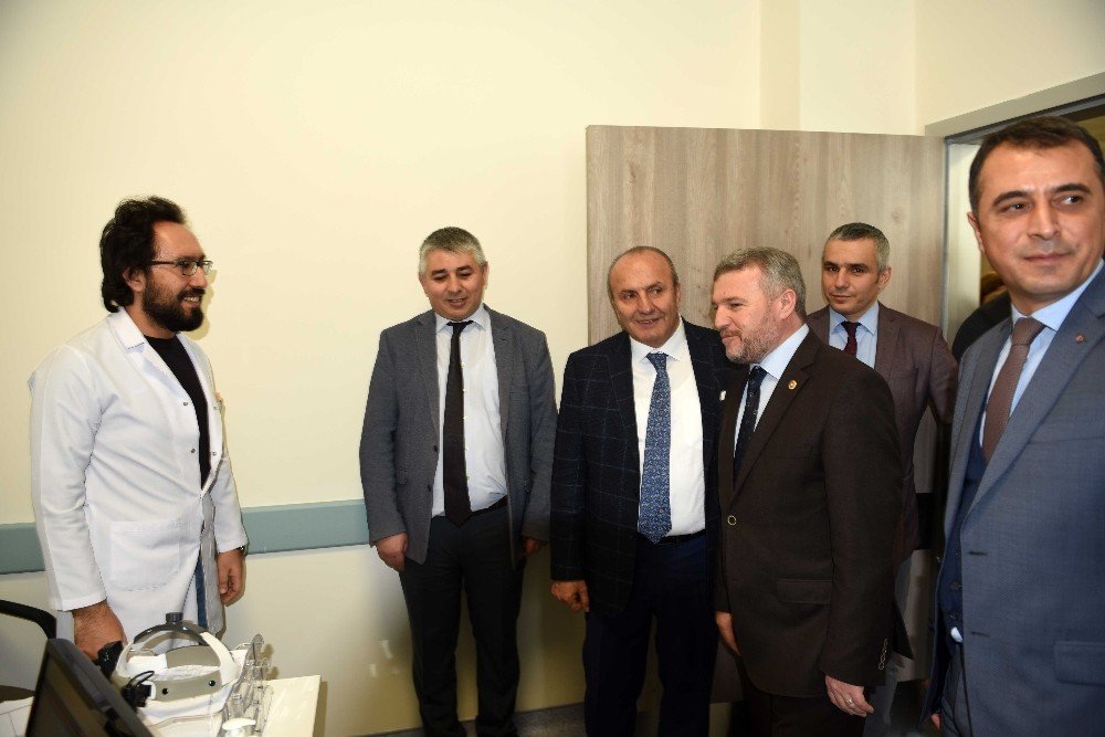 Milletvekili Çelik ve Başkan Arslan, yeni Taşköprü Devlet Hastanesi’ni ziyaret etti