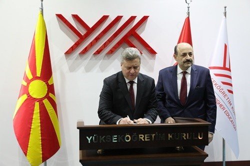 Makedonya Cumhurbaşkanı Ivanov’dan YÖK’e ziyaret