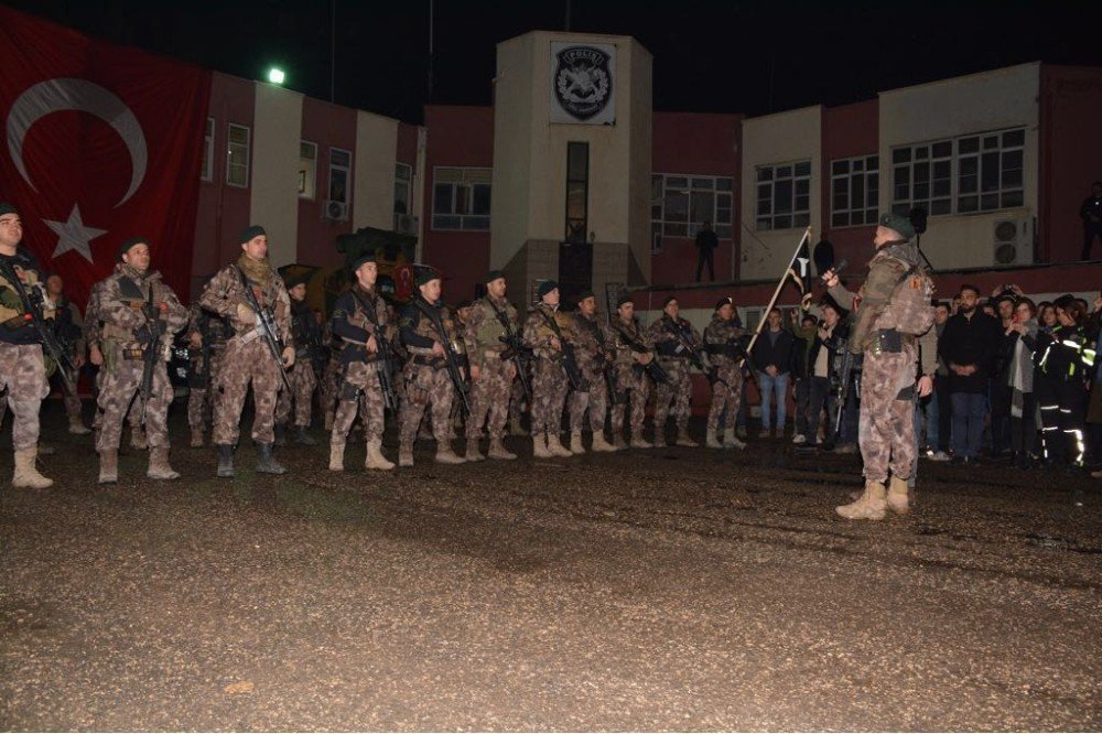 Mardin’de Polis Özel Harekat timleri Afrin’e uğurlandı