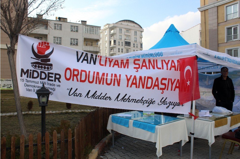 Van’da "MİDDER Mehmetçik’e Yazıyor" kampanyası
