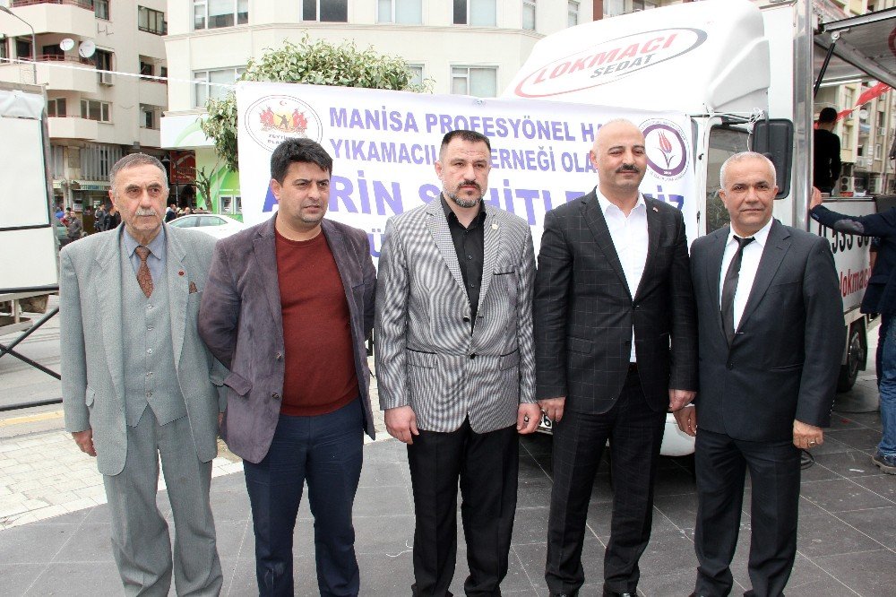 Afrin’e giren Mehmetçiğe Manisa’dan konvoylu destek
