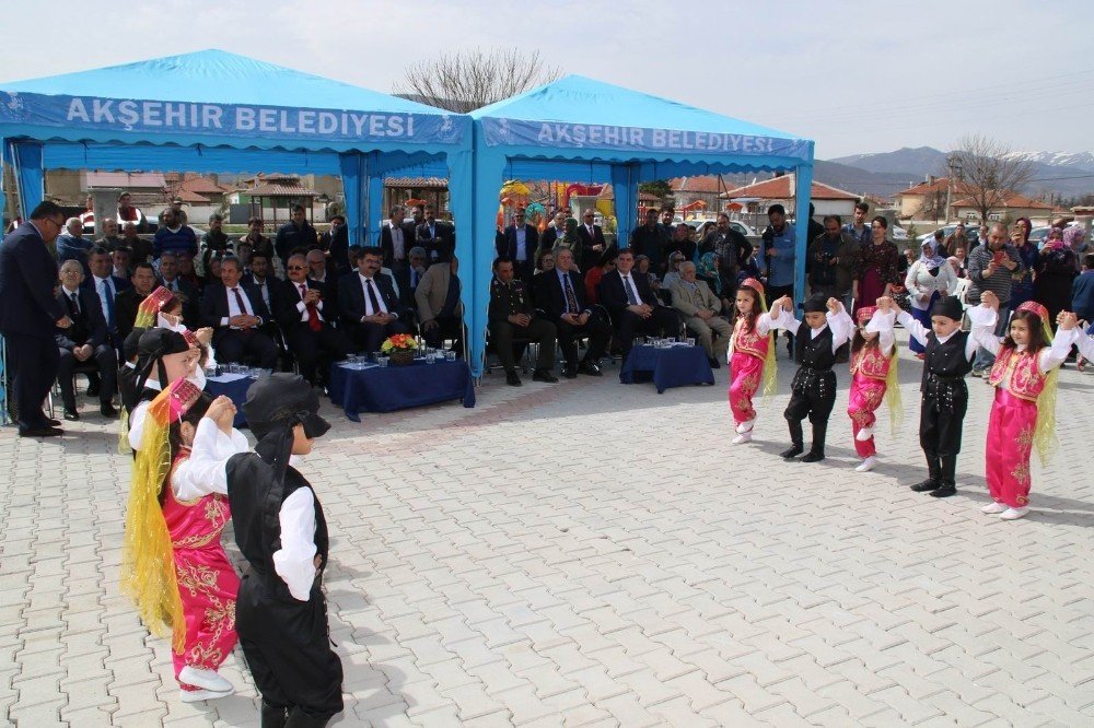 Akşehir’de hayırseverlerin bağışladığı arsada yapılan anaokulu açıldı