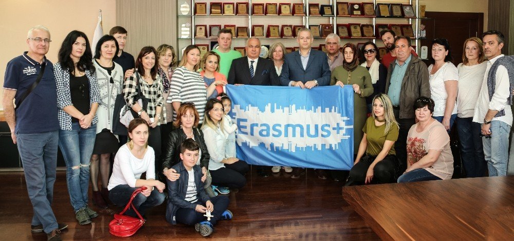 Erdemli Belediyesi, ‘Erasmus Plus Projesi’nin temsilcilerini ağırladı