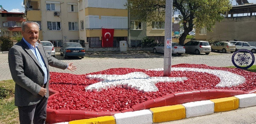 Türk Bayrağı Peyzaj Çalışması şehit ailesini gururlandırdı