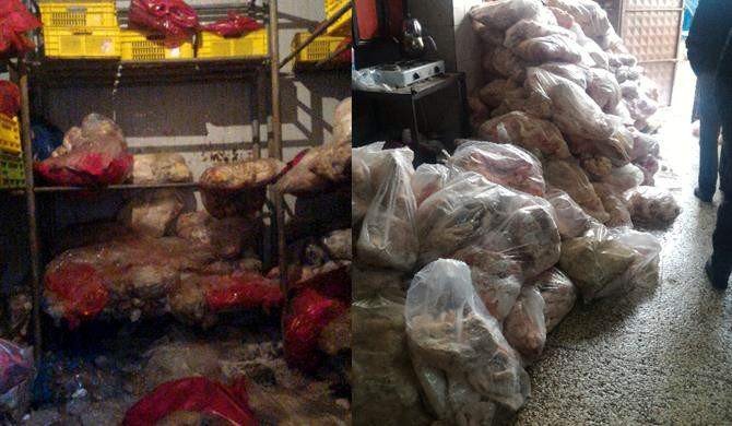 30 ton kaçak et imha edildi