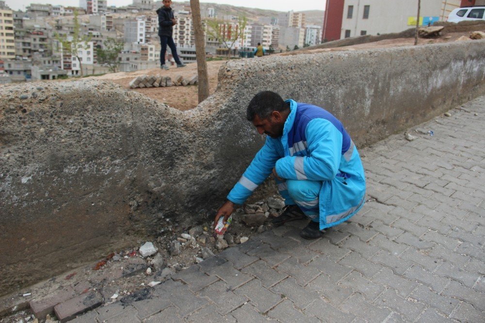 Temizlik işçisi okul yoluna tuzaklanmış bomba buldu