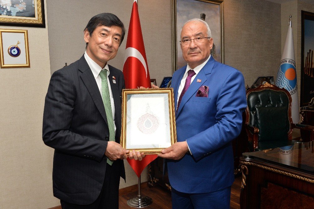 Japonya Ankara Büyükelçisi Akio Miyajima, Kocamaz’ı ziyaret etti