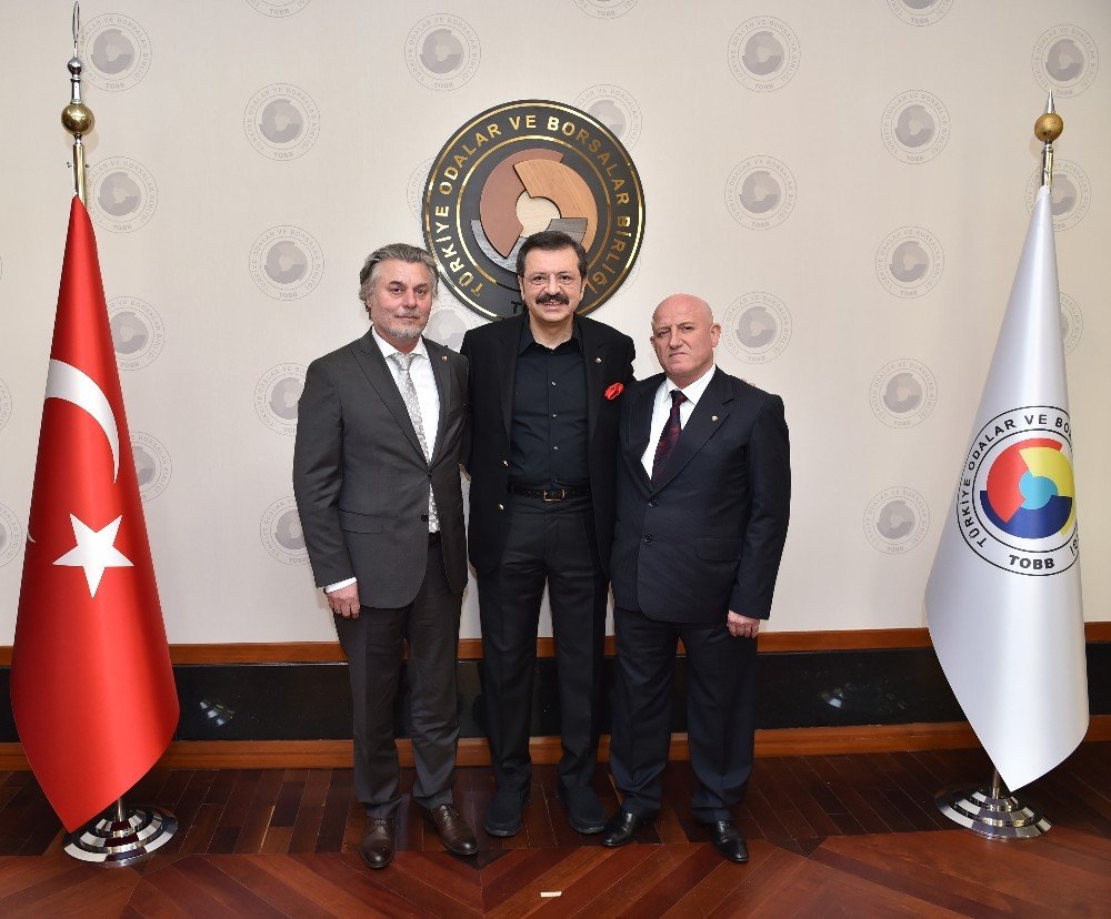 Çaycuma TSO, TOBB Başkanı Hisarcıklıoğlu’nu ziyaret etti
