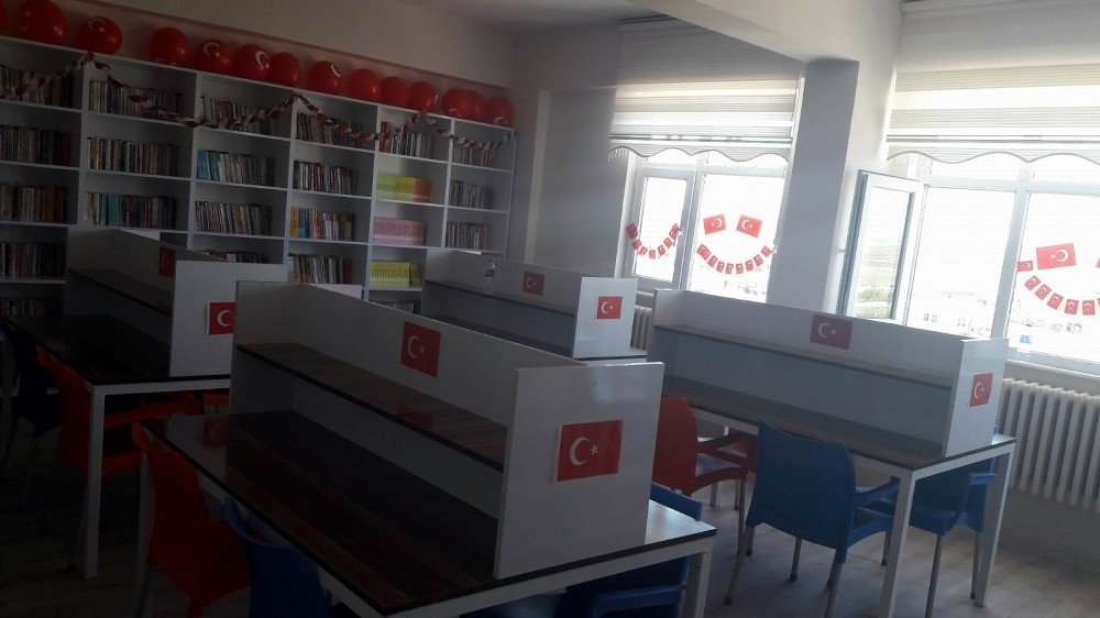 Şehit Polis Mahmut Bilgin kütüphanesi açıldı