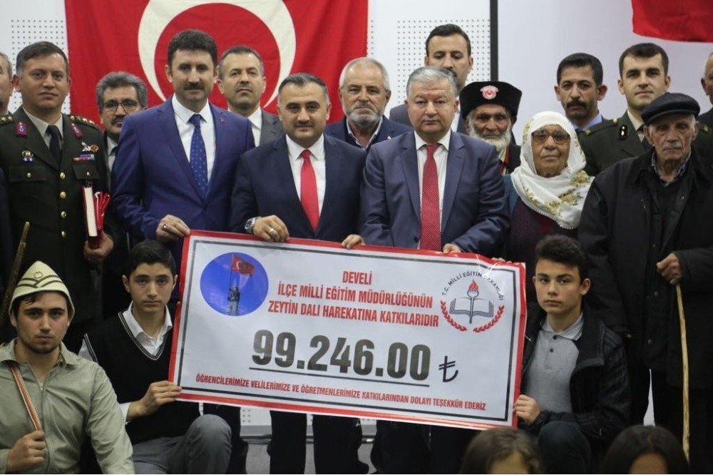 Türk Silahlı Kuvvetleri Güçlendirme Vakfı’ndan Develi İlçe Milli Eğitim Müdürlüğü’ne Altın Madalya Beratı
