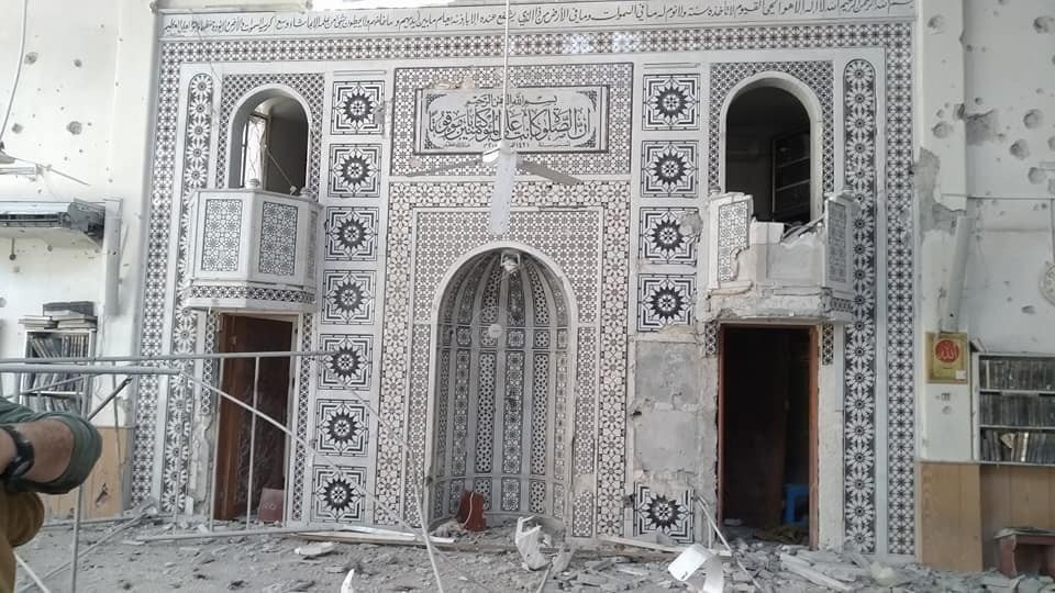 Suriye rejim güçleri Yermuk’te camileri de harabeye çevirdi