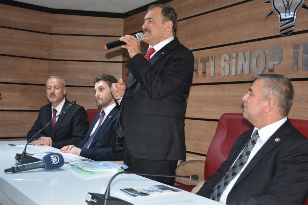Orman ve Su İşleri Bakanı Veysel Eroğlu Sinop’ta