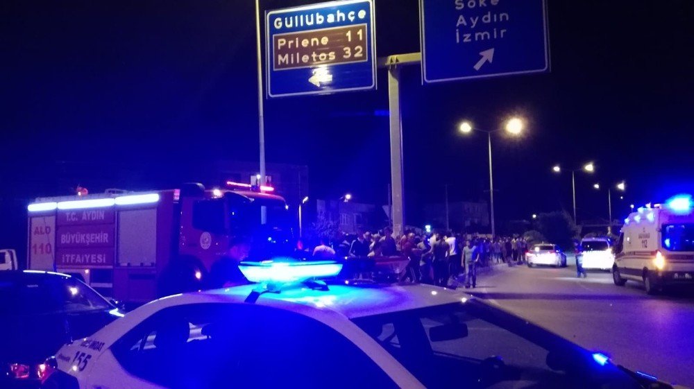 Söke’de yolcu otobüsü devrildi: 28 yaralı