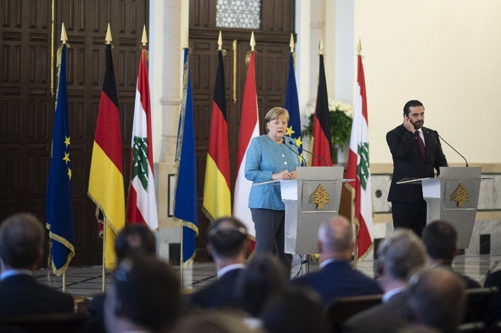 Merkel, Lübnan Başbakanı Hariri ile görüştü