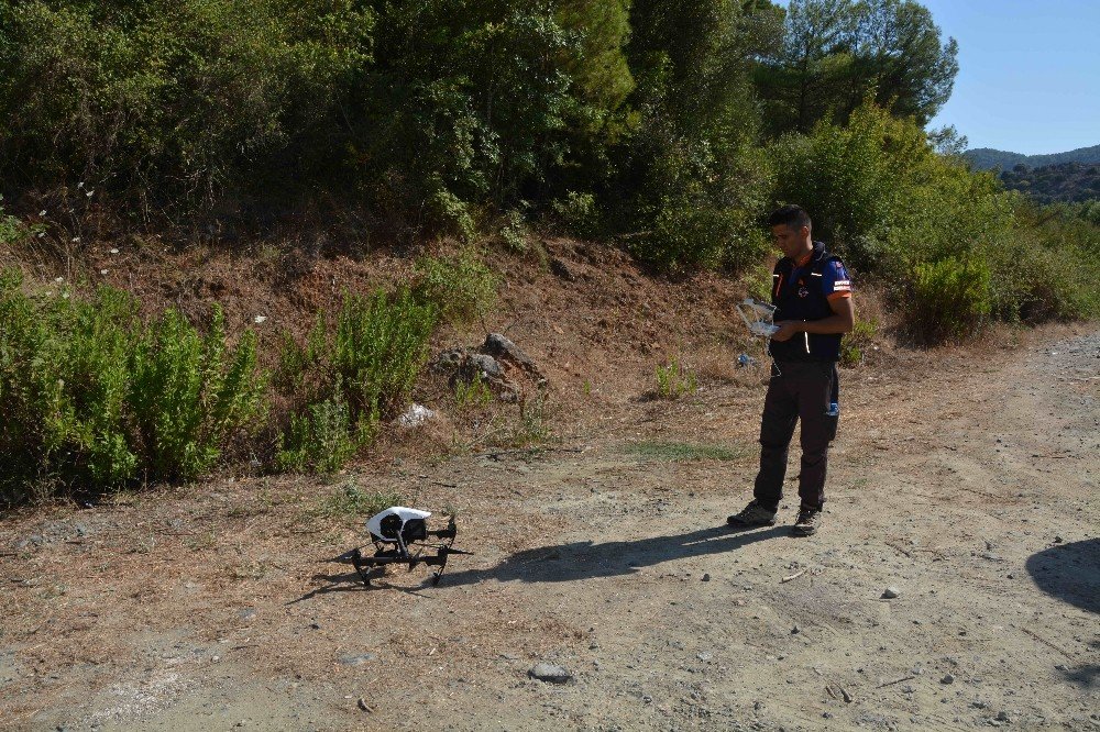 Muğla’da kayıp şahıs drone ile aranıyor