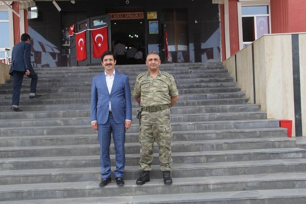 Albay Abaşlıoğlu’ndan Kaymakam Öztürk’e veda ziyareti