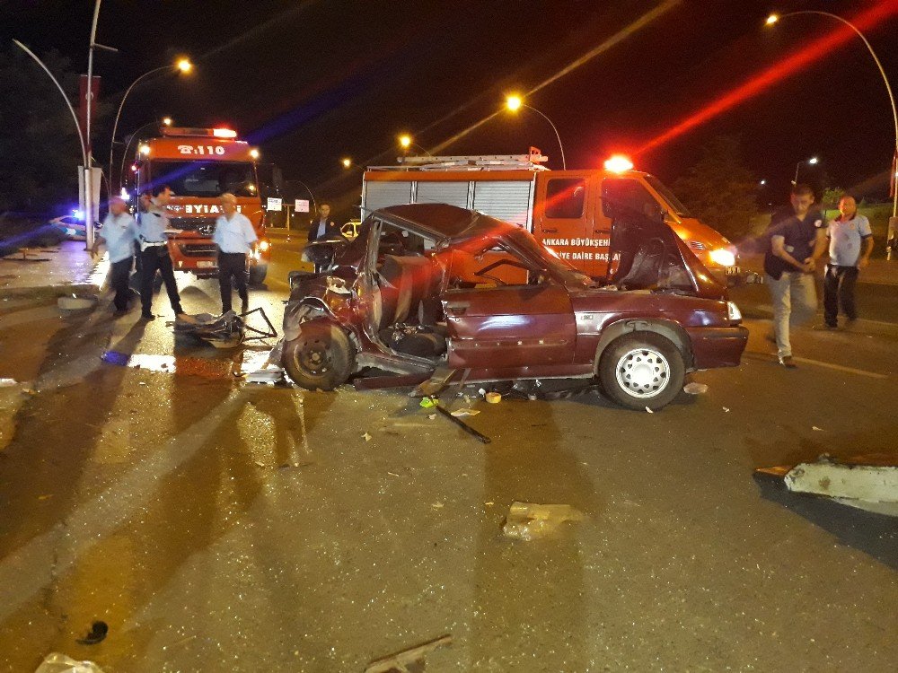 Başkent’te trafik kazası: 1 ölü, 4 yaralı