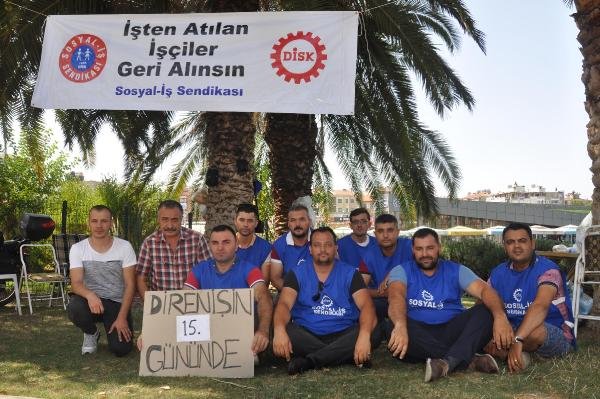 Aydın Büyükşehir'de işten çıkarılan 9 şoför, işini geri istiyor