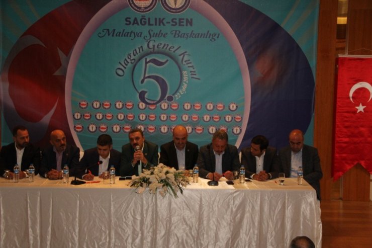 Sağlık- Sen Malatya Şubesi 5. Olağan kongresini gerçekleştirdi.