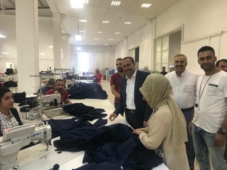 AK Partili Arvas’tan tekstilkente ziyaret