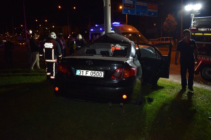 Malatya’da feci kaza 1 ölü 1 yaralı