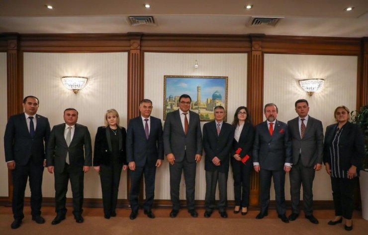 Aziz Sancar, Özbekistan Başbakan Yardımcısı tarafından kabul edildi