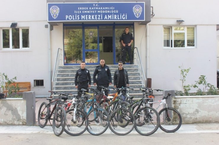 Erdek’te bisiklet hırsızı yakalandı